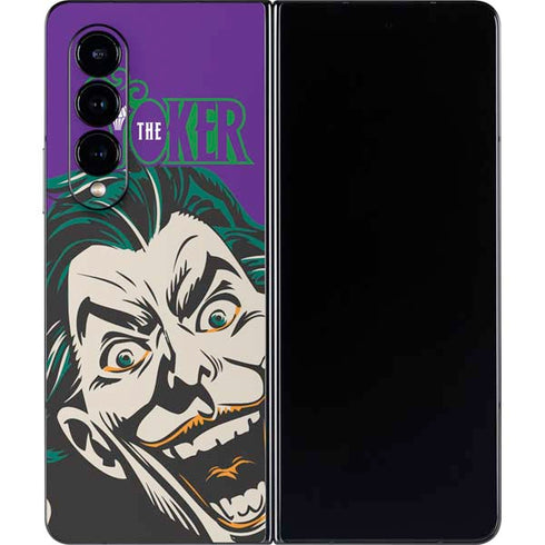 DC Comics The Joker The Classic Art Galaxy Z Fold4 5G Skin